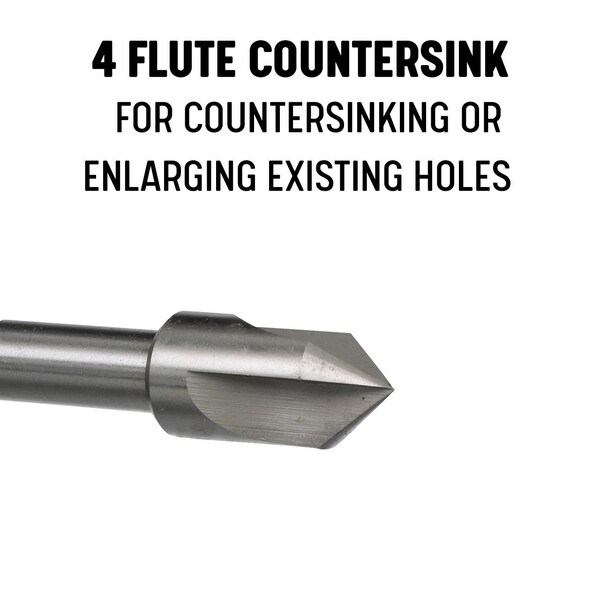 Drill America 1-1/4"-82 HSS 4 Flute Machine Countersink - DEWMSK1-1/4-82