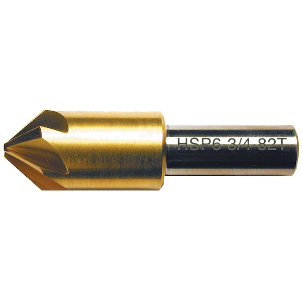 Stm 1 100Deg 6Flute TiN Coated Premium M42 Cobalt Countersink - 121434