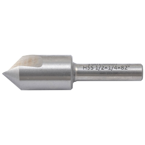Hhip 1/2" Single Flute 82 Degree High Speed Steel Countersink - 2001-0500