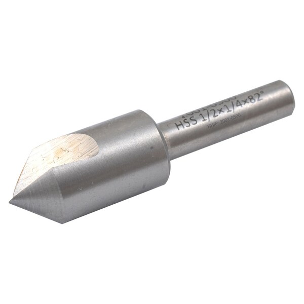 Hhip 1/2" Single Flute 82 Degree High Speed Steel Countersink - 2001-0500
