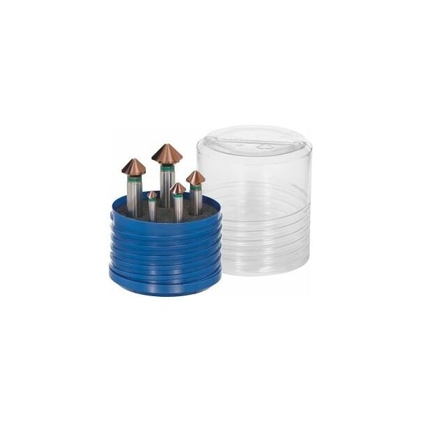 Garant 5 Pc Pro Steel High-Precision HSS Countersink Set, 90 Deg, TiAlN Coated, 6.3 mm to 20.5 mm - 150301 5