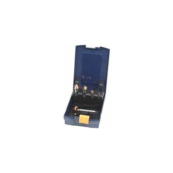 Garant 5 Pc High-Precision HSS Countersink Set, 90 Deg, TiAlN Coated, 6.3 mm to 25 mm - 150307 5