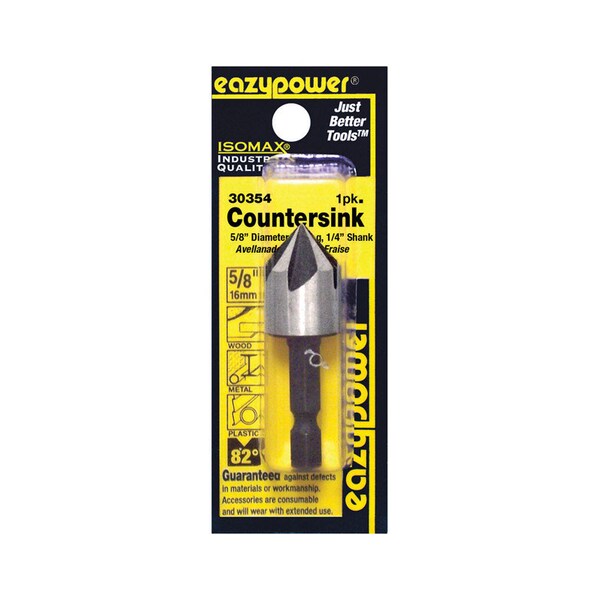 Eazypower Eazypower Isomax 5/8 in. X 5/8 in. D Tool Steel Countersink Countersink Bit 1 pc - 30354