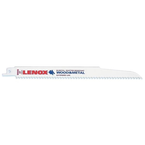 Lenox Recip Saw Blade, TPI 6, 25 UNT, PK4 - 20558B956R