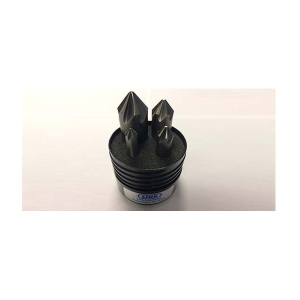 Link 90° 6Fl Cobalt Countersink 4 Pc Set (3/8, 1/2, 3/4 & 1) - 05-CO-568