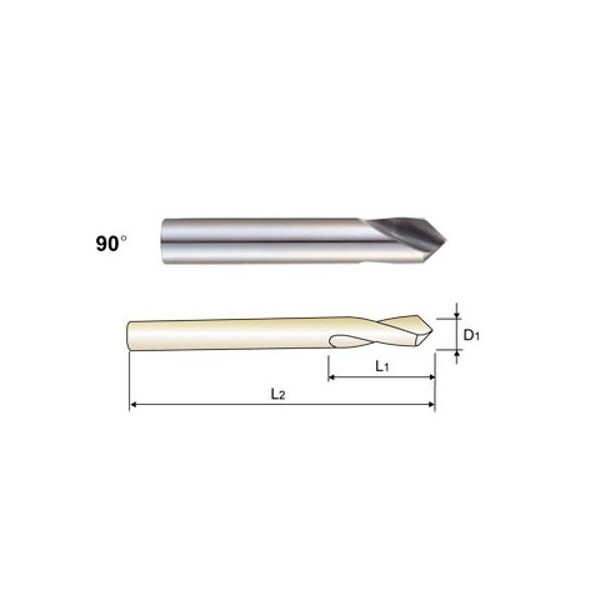 Yg-1 Tool Spotting Drill, Point HSS, 5/8 x 4.530 - 0401L