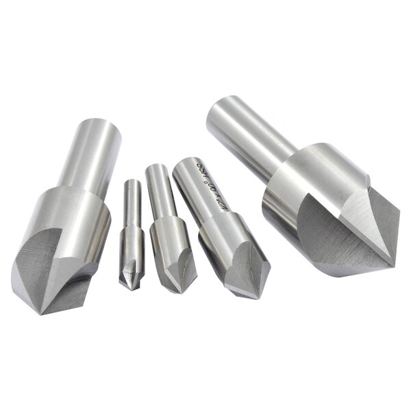Hhip 5 Piece 90 Degree 1/4-1 in. High Speed Steel Countersink Set - 2001-2006