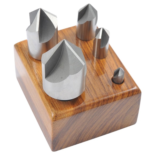 Hhip 5 Piece 90 Degree 1/4-1 in. High Speed Steel Countersink Set - 2001-2006