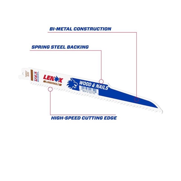 Irwin 9 in L x 6 TPI Bi-Metal - 22752OSB956R
