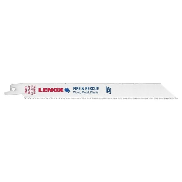 Lenox 8 in L x 10; 14 TPI Bi-Metal Recip Saw Blade, TPI 10/14, 25 UNT, PK4 - 20535B850R