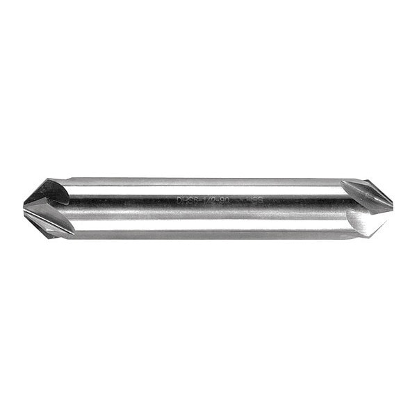 Melin Tool Co Double End Countersink, HSS, 60 deg., 3/4", Number of Flutes: 6 - DHS6-3/4-60