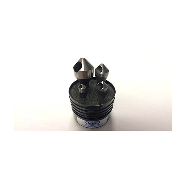 Link 90° No-Flute Cobalt Deburr 4 Pc Set (3/8, 1/2, 3/4 & 1) - 94-CO-570