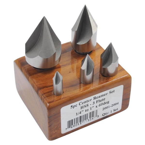 Hhip 5 Piece 60 Degree 1/4-1 in. High Speed Steel Countersink Set - 2001-2004