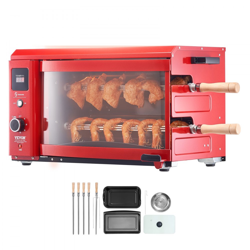 VEVOR Stainless Steel Shawarma Grill Machine Electric Gyro Rotisserie Machine - BXKRJ2CDRSPKYNQOYV1