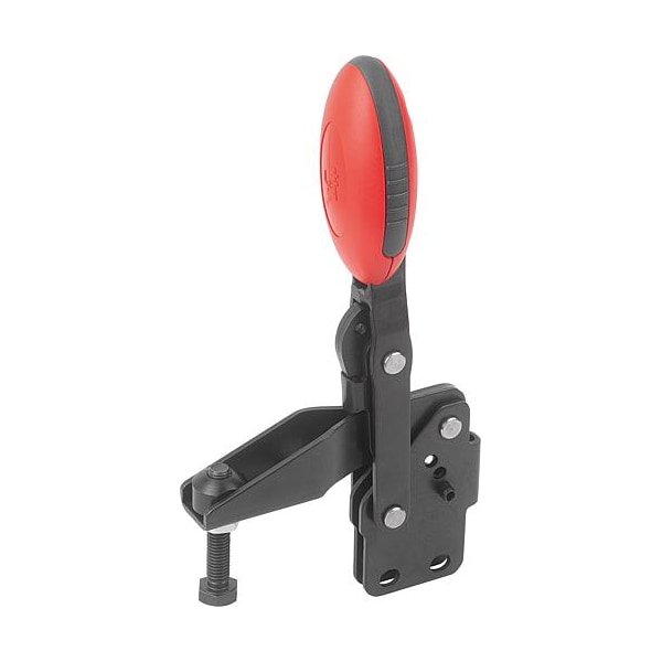 Kipp Vertical Toggle Clamps with straight foot and adj. spindle - K0663.010003