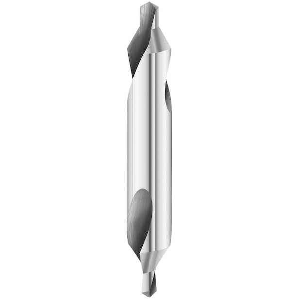 Fullerton Tool 2-Flute - 118° Cam Relieved Pilot Point - 2305 Center Drill, RH Spiral, Cam Relieved, 7/64 - 23124