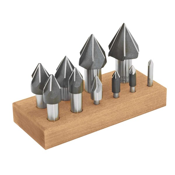 Stm 8pc 60 Deg, 6Flute HSS Machine Countersink Set - 120874