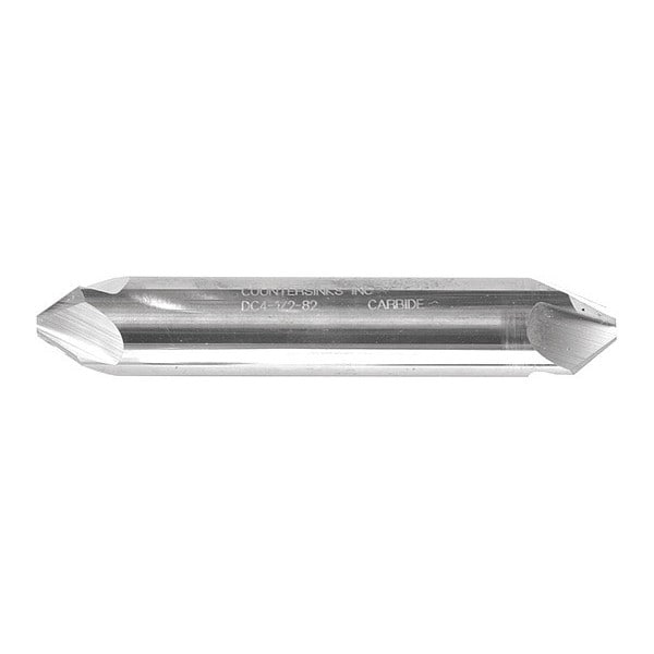 Melin Tool Co Carbide De Countersink 110Deg 1/4", Overall Length: 2" - DC4-1/4-110