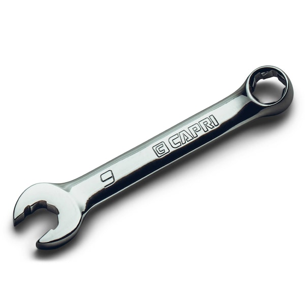 Llave combinada Pro Stubby WaveDrive de 9 mm de Capri Tools para tornillos regulares y redondeados - CP11750-M9SB