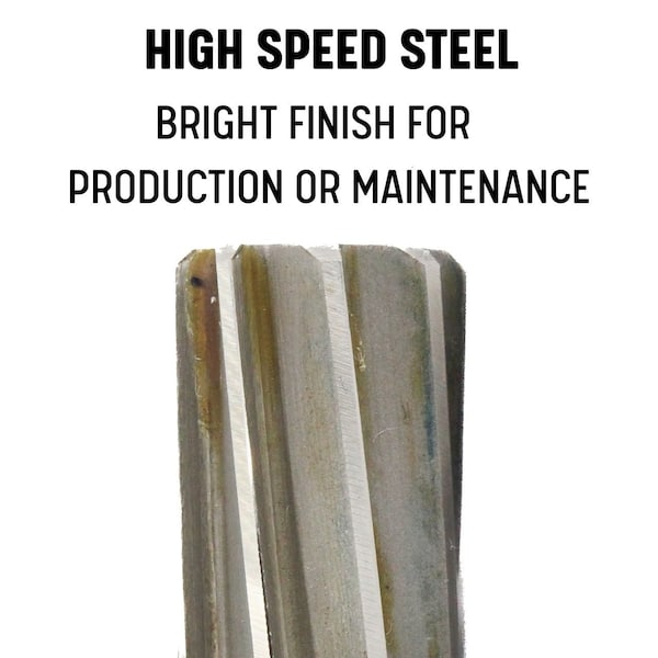 Drill America 1-5/16" HSS Spiral Flute Shell Reamer - DWRRSS1-5/16
