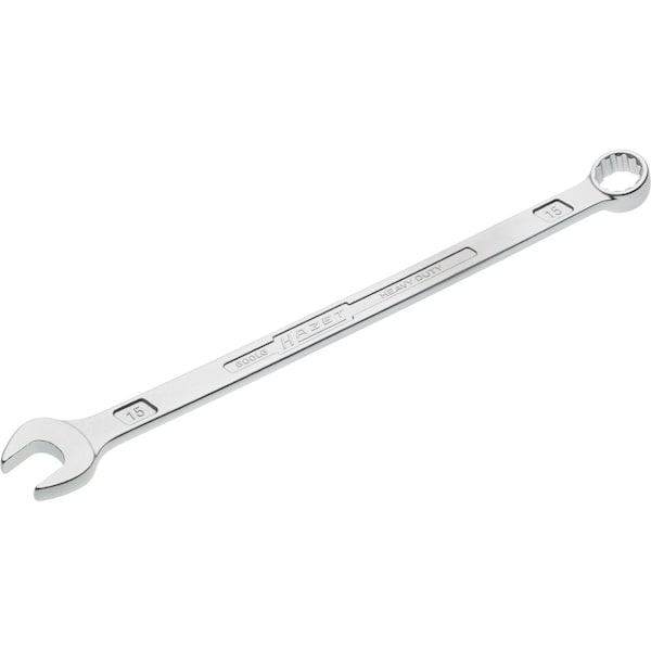 Llave combinada Hazet 600LG-15, extra larga, diseño delgado - HZ600LG-15