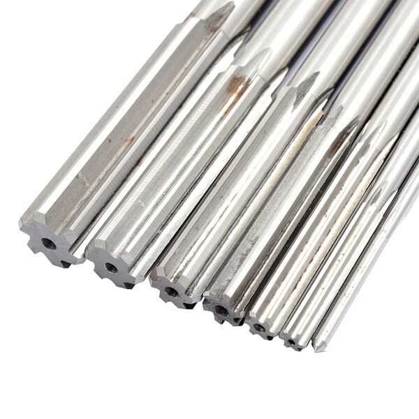 Hhip 7 Piece 1/8-1/2 X 1/16 High Speed Steel Chucking Reamer Set - 2006-0007