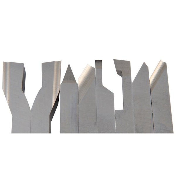 H & H Industrial Products 5/16 X 3-1/8" 8 Piece High Speed Steel Lathe Turning Tool Set - 2006-9024