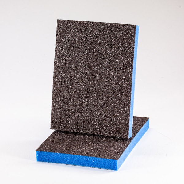 Esponja de 10mm Uneeda EKASILK PLUS 3 "x 4" Sin Agujero Superfino (Acabado de 450-500 Grit) Almohadilla de lijado Hook & Loop - P-105560