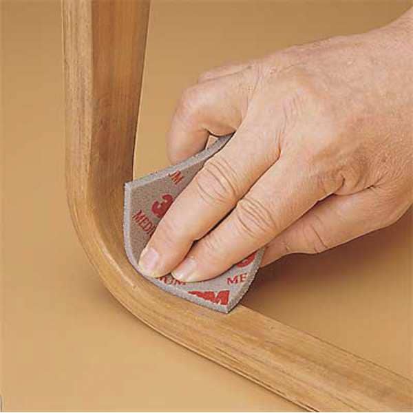 Esponja de lijado 3M, 5-1/2x4-1/2x1/4 pulgadas, paquete de 120 - 02601
