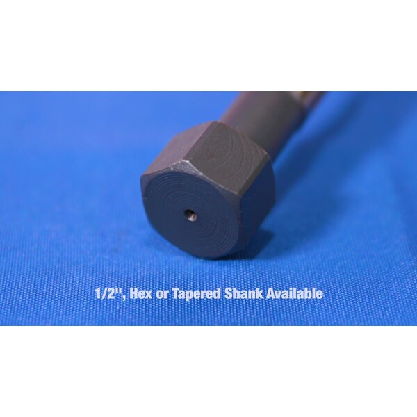 Drill America 1-1/8" Magnetic Black & Gold HSS Hex Shank Bridge Reamer - KFDRB1-1/8HEX-MAG