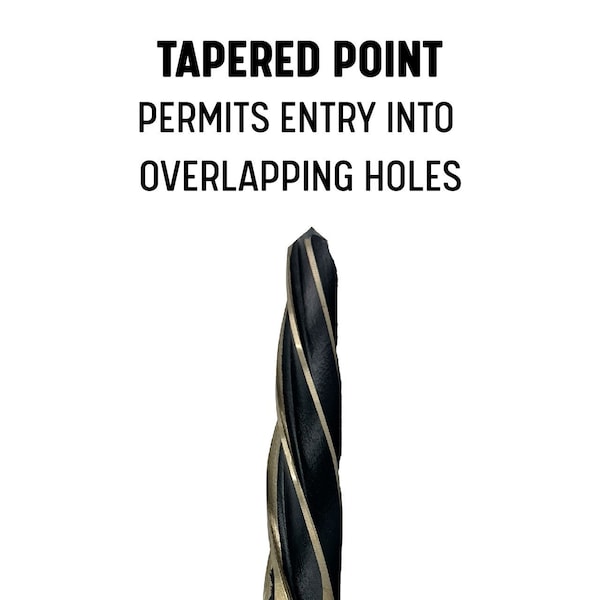 Drill America 1-1/8" Magnetic Black & Gold HSS Hex Shank Bridge Reamer - KFDRB1-1/8HEX-MAG