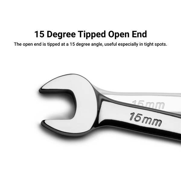 Llave combinada de 27 mm Capri Tools, de 12 puntos, métrica - CP11327