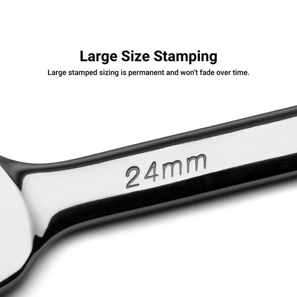 Llave combinada de 27 mm Capri Tools, de 12 puntos, métrica - CP11327