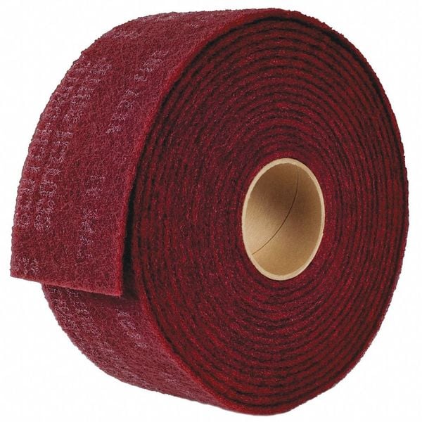 Rollo de almohadilla de lijado Scotch-Brite, 360" L, 5" W - 7100049591