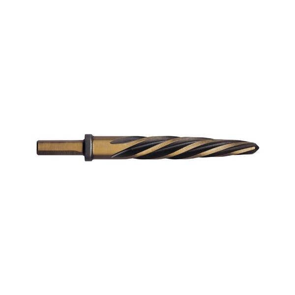Kodiak Cutting Tools 15/16 Construction Reamer Left-Hand Spiral Black & Gold with 3 Flats - 5496975