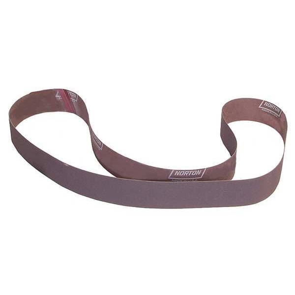 Norton Abrasivos Cinturón de lijado, recubierto, 2 pulgadas de ancho, 72 pulgadas de largo, Granulación 40, Extra Grueso, Óxido de Aluminio, R228 Metalite, Café - 78072721332