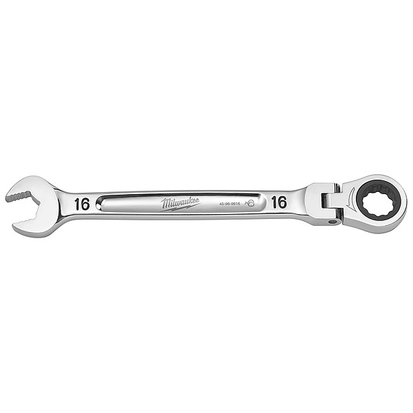 Llave combinada de trinquete con cabeza flexible métrica de 16 mm de Milwaukee Tool - 45-96-9616
