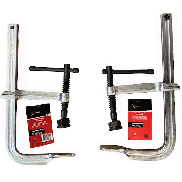 Xtrweld 32 in Clamp, F, 4800 PSI, 3-P S-Pad, Steel Chrome - TCFF324800HS