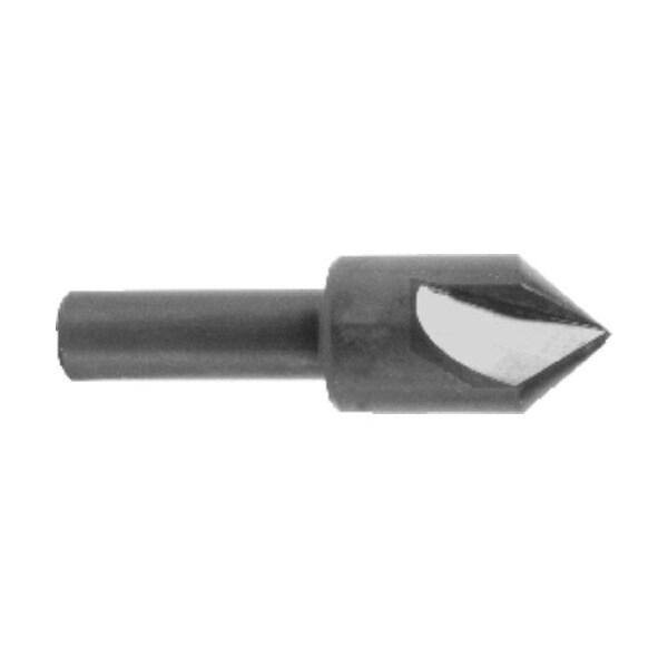 Morse Center Reamer, Series 1750, 38 Body Dia, 2 Overall Length, 14 Shank Dia, 3 Flutes, 90 deg incl - 23507