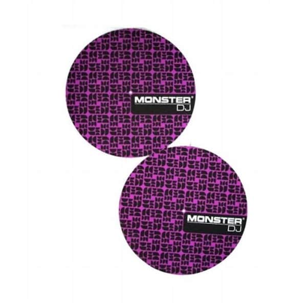 Monster Cable MONSTER LLC DJMATT A pair of quality felt lined Slip Mats with the Monster Logo - DJMATT