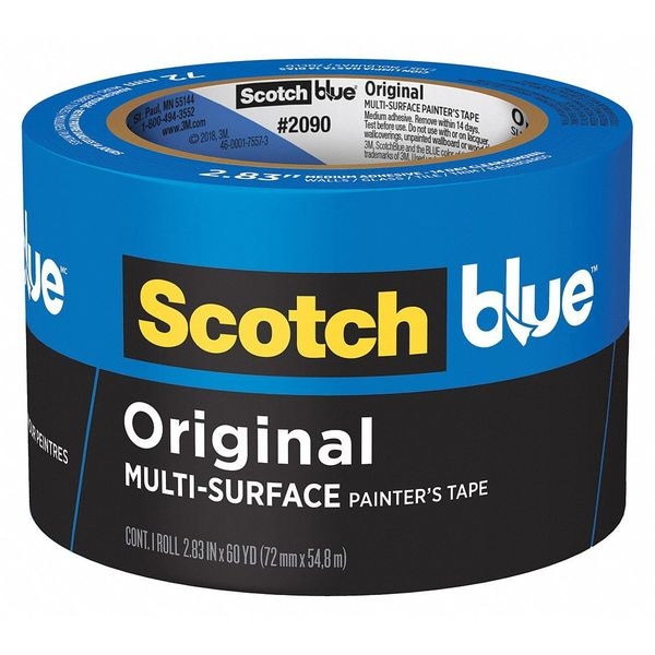 Cinta para enmascarar de pintor de 3M, 60 yardas por 2-27/32 pulgadas - 2090-72NC