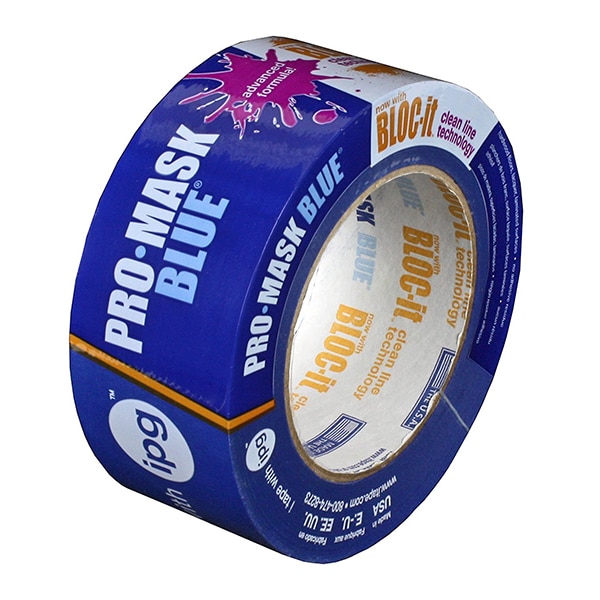 Cinta adhesiva Intertape 1.88" x 60 Yds ProMask Blue Premium con Bloc-It - 9533