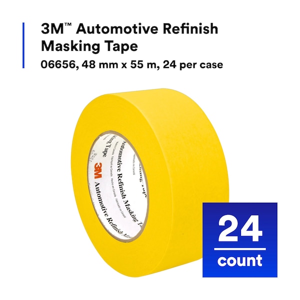 3M 06656 Cinta para enmascarar para repintado automotriz - 48 mm x 55 m - 7000119819