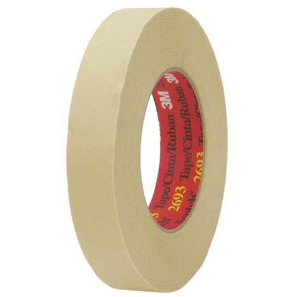 Cinta para enmascarar de 3M, Papel Crepé, Color Beige, Paquete de 24 - 2693