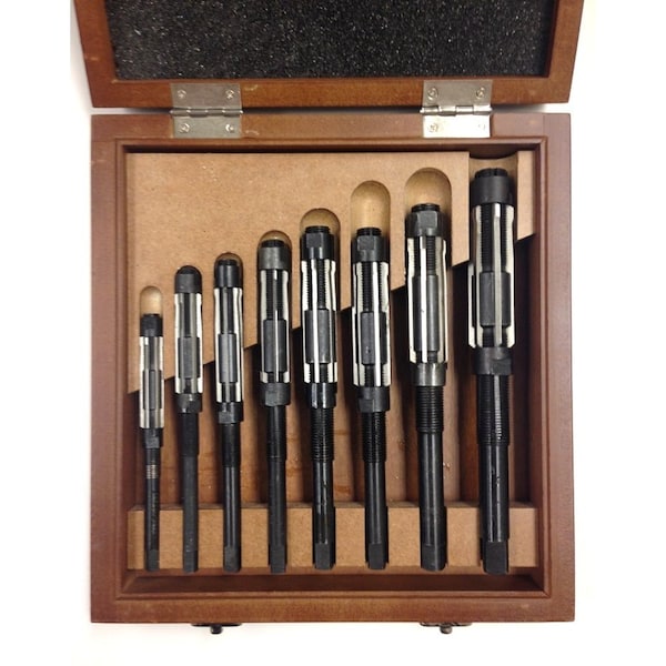 Hhip A-H 8 Piece High Speed Steel Adjustable Blade Reamer Set - 2006-0026