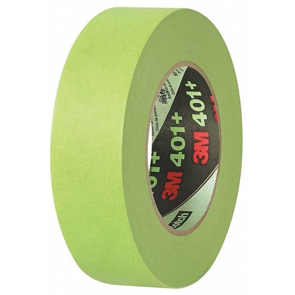 Cinta de enmascarar 3M™ 401+/233+, 6.7 Mil, 1 1/2" x 60 yds., Verde, 8 piezas por caja - T9364018PK
