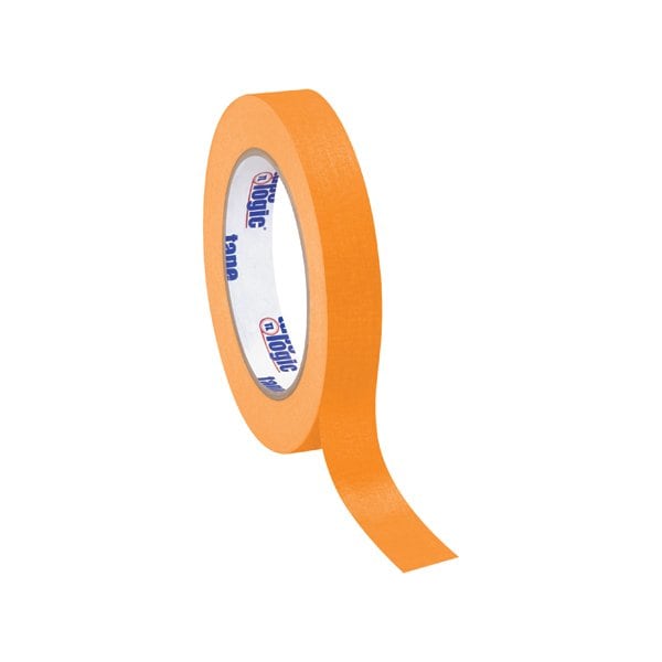 Cinta de enmascarar Tape Logic de 3/4'' x 60 yds. color naranja, paquete de 12 - T93400312PKD