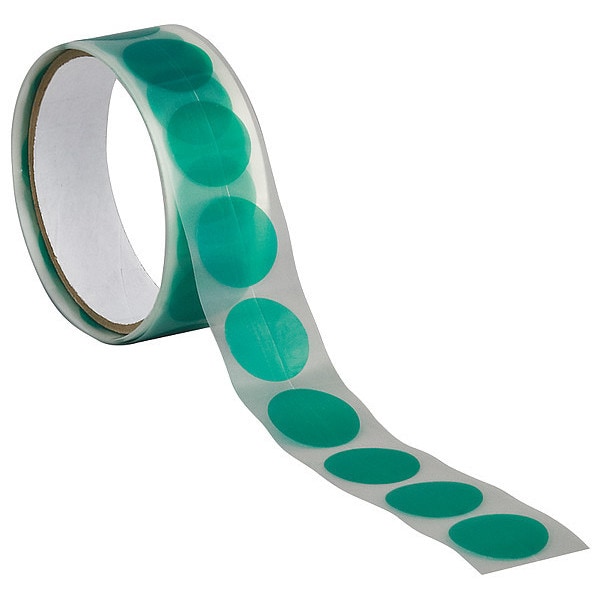 Cinta de enmascarar Tapecase, verde, 1 pulgada de diámetro, paquete de 100 - 15C641
